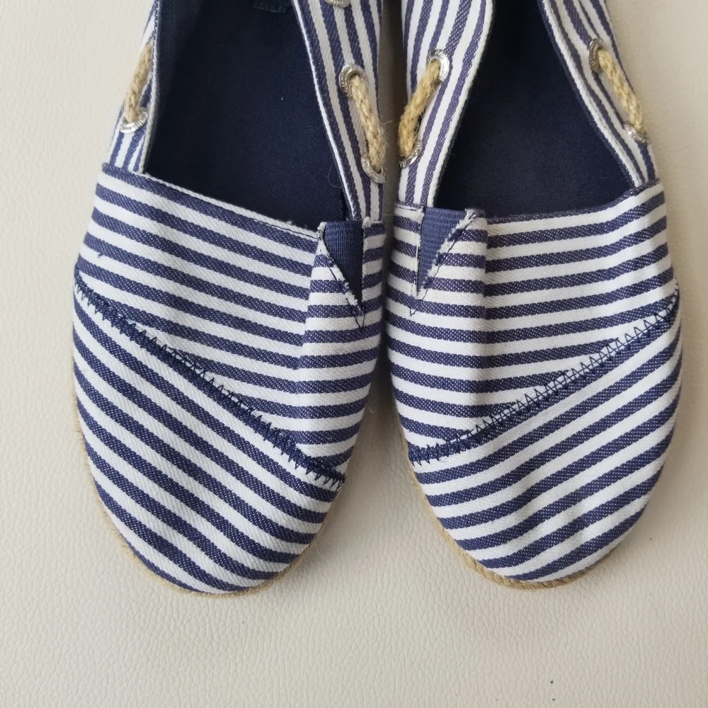 Nautica - Rudder 2 - blue & white striped espadrilles